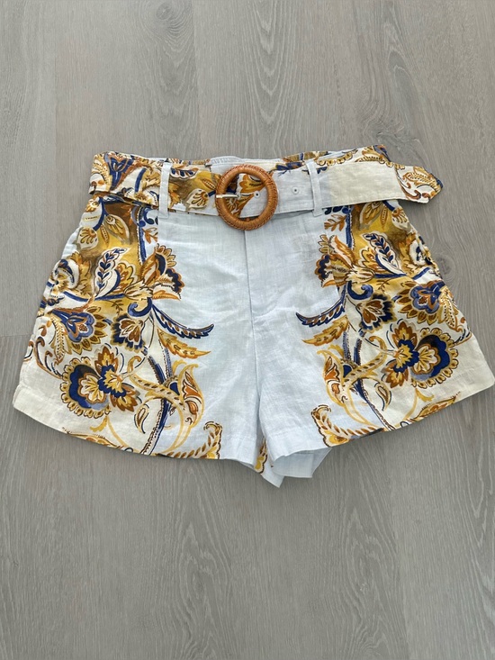 Joie Pants - SOLD 💖NWOT JOIE High Waisted Floral Linen Shorts w/ Matching Belt